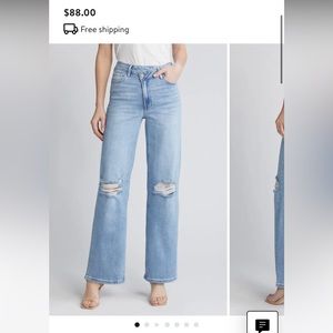 Hidden light wash jeans, size 26